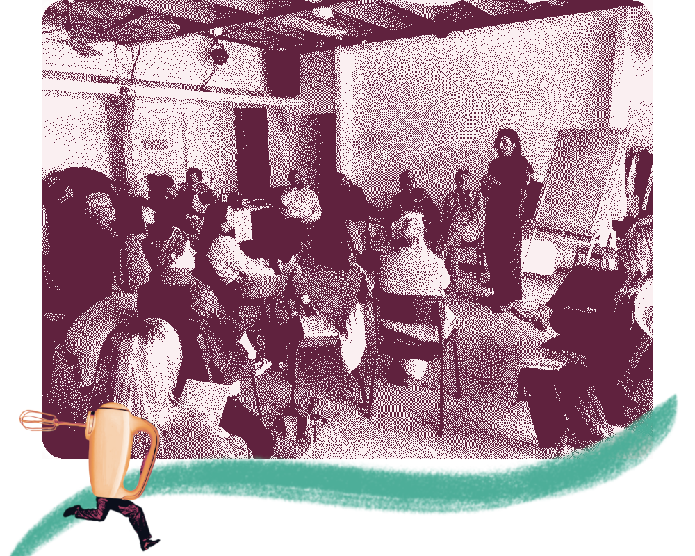 formation de personnes en cercle